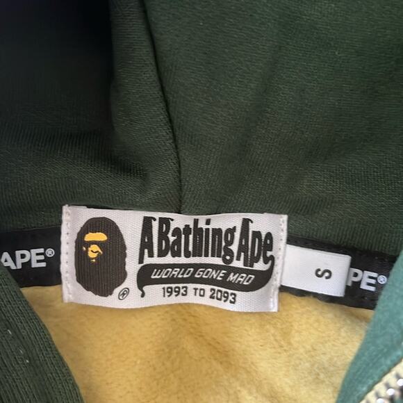 BAPE BIG ABC Camo Shark | Full Zip Double Hoodie | NWOT - Picture 4 of 6